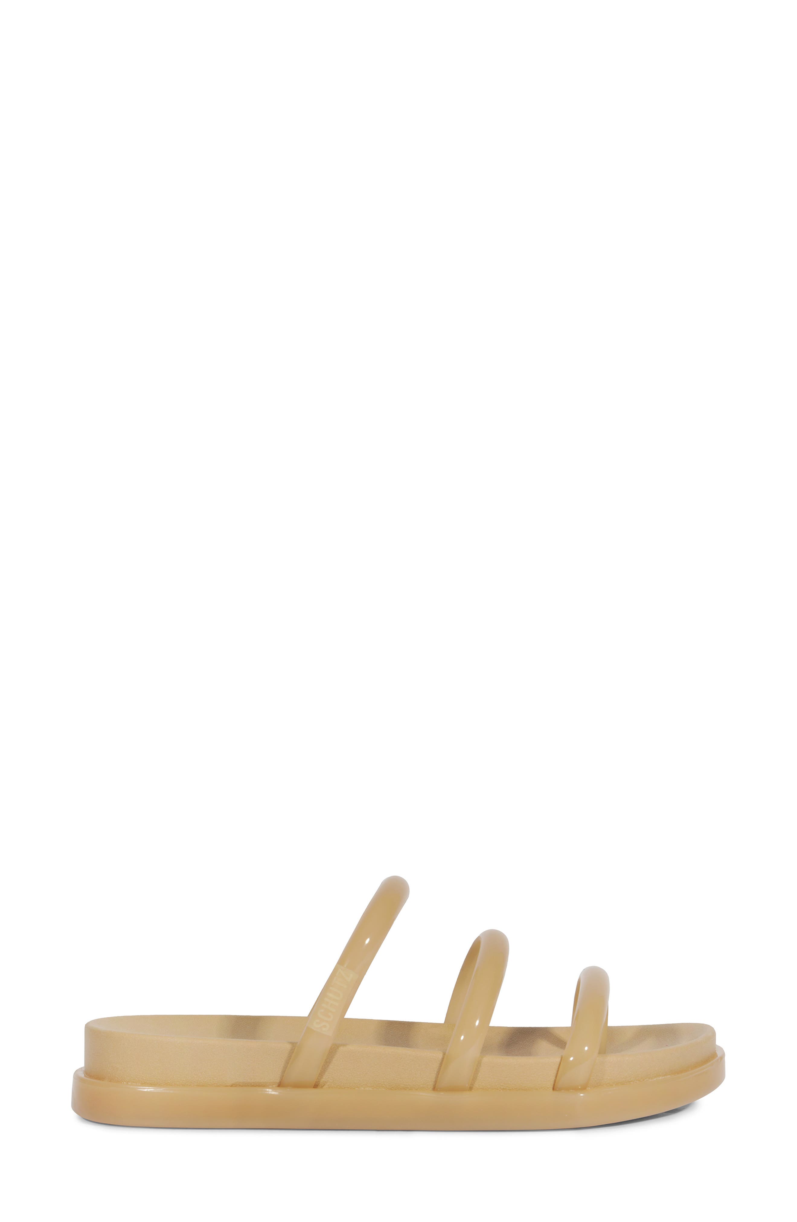 Schutz Polly Sporty Platform Sandal, Alternate, color, Bege Cuban Sand