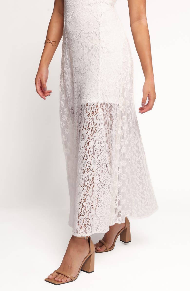 Petal & Pup Varia Lace Sleeveless Maxi Dress, Alternate, color, White