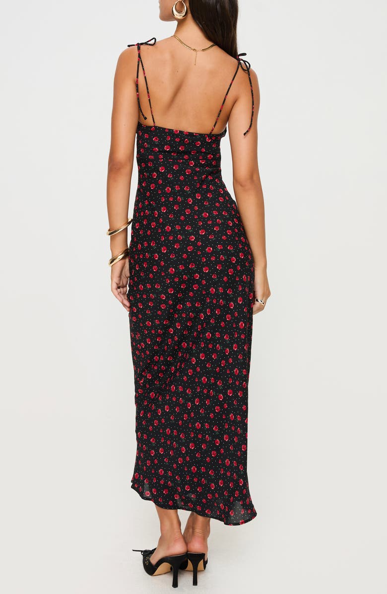 Princess Polly Archerfield Floral Maxi Dress, Alternate, color, Black