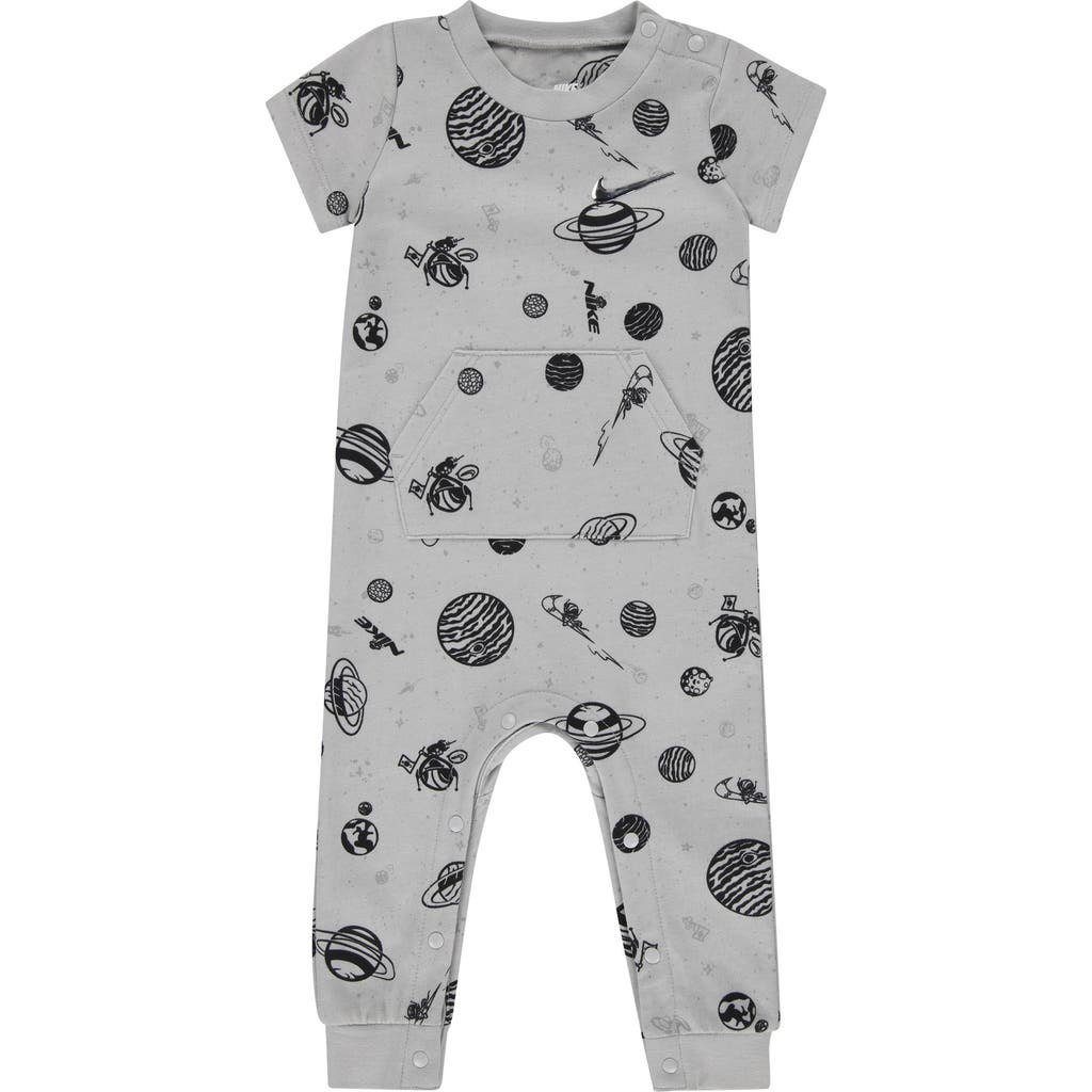 Nike Space Swoosh Short Sleeve Romper In Photon Dust