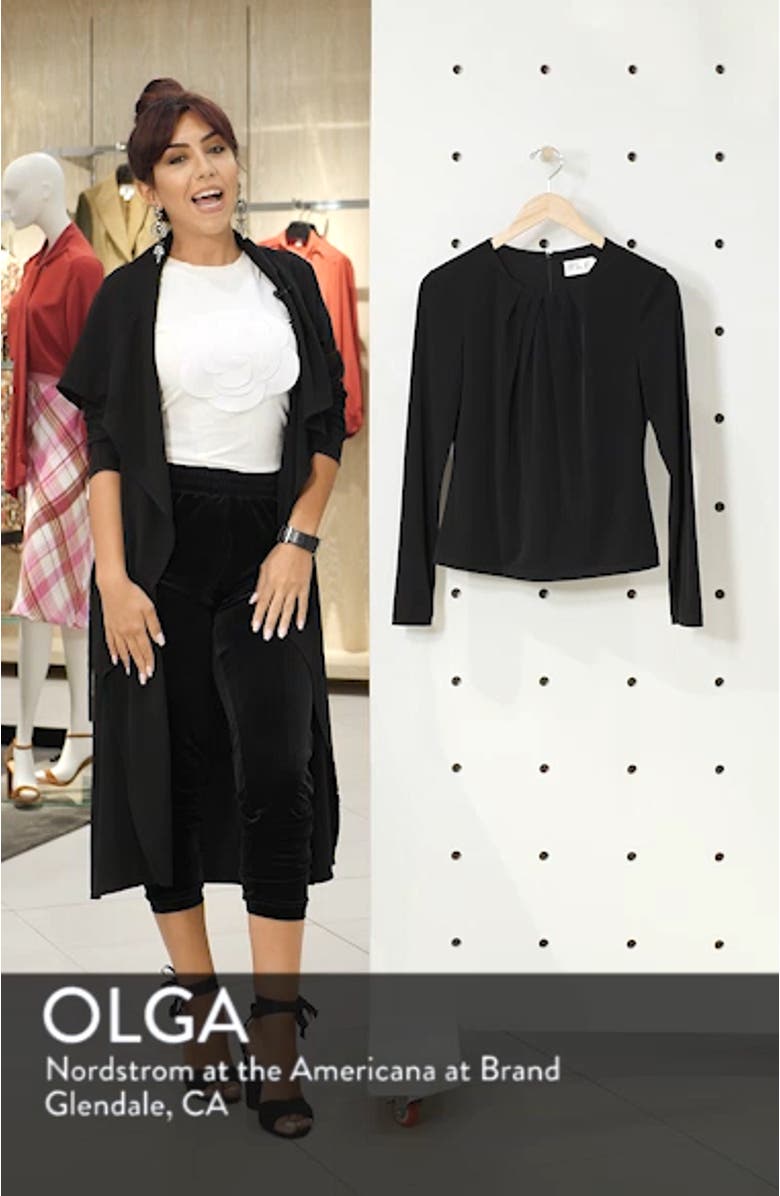 Pleat Neck Top, sales video thumbnail