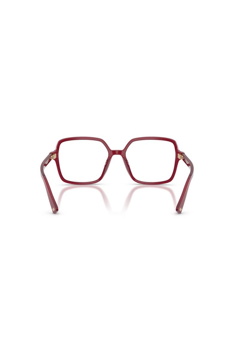 Jimmy Choo 55mm Square optical glasses, Alternate, color, Red