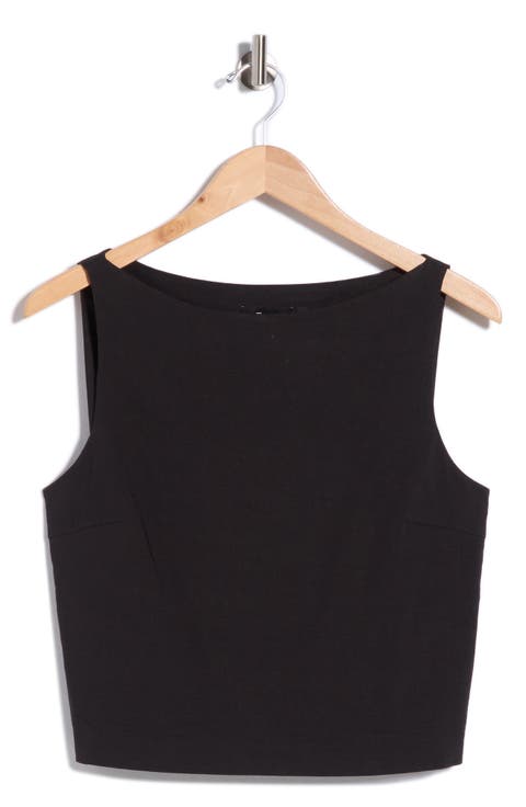 Boat Neck Sleeveless Shell