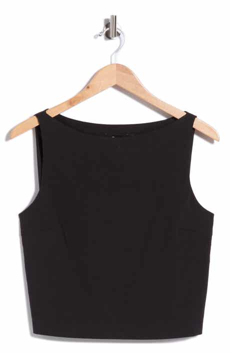 Boat Neck Sleeveless Shell