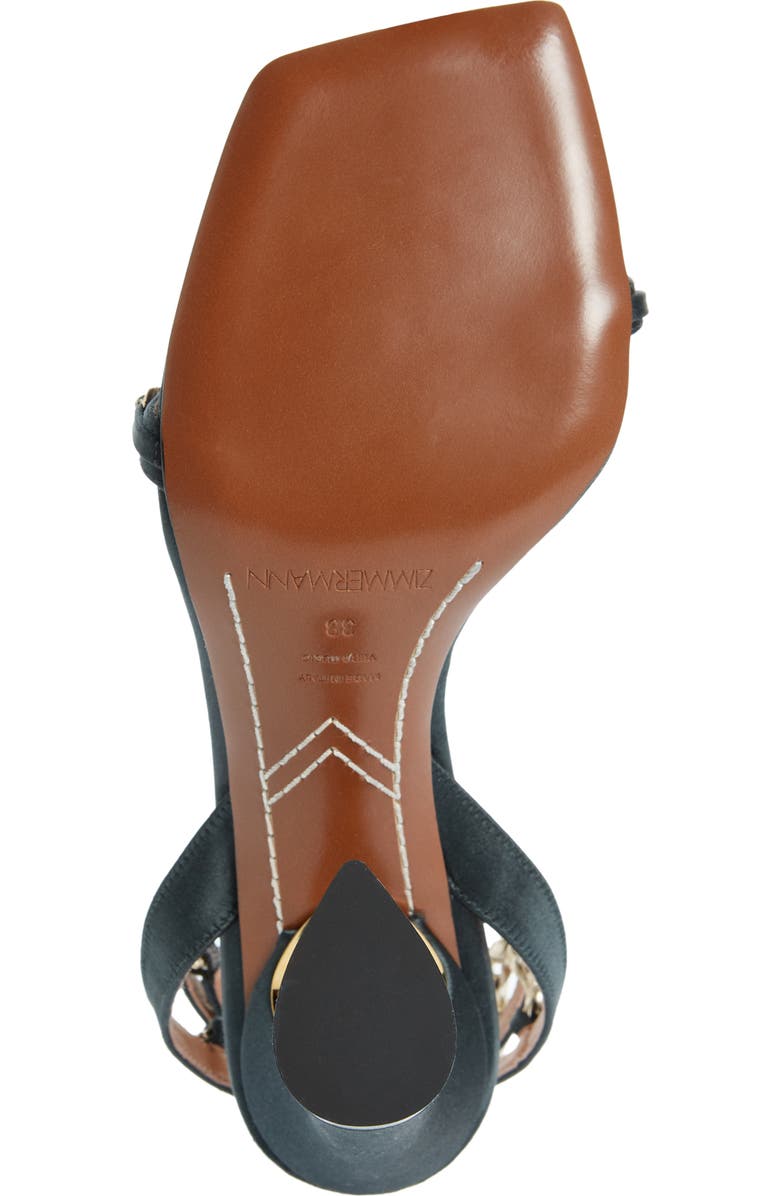 Zimmermann Crescent Chain Ankle Strap Sandal, Alternate, color,