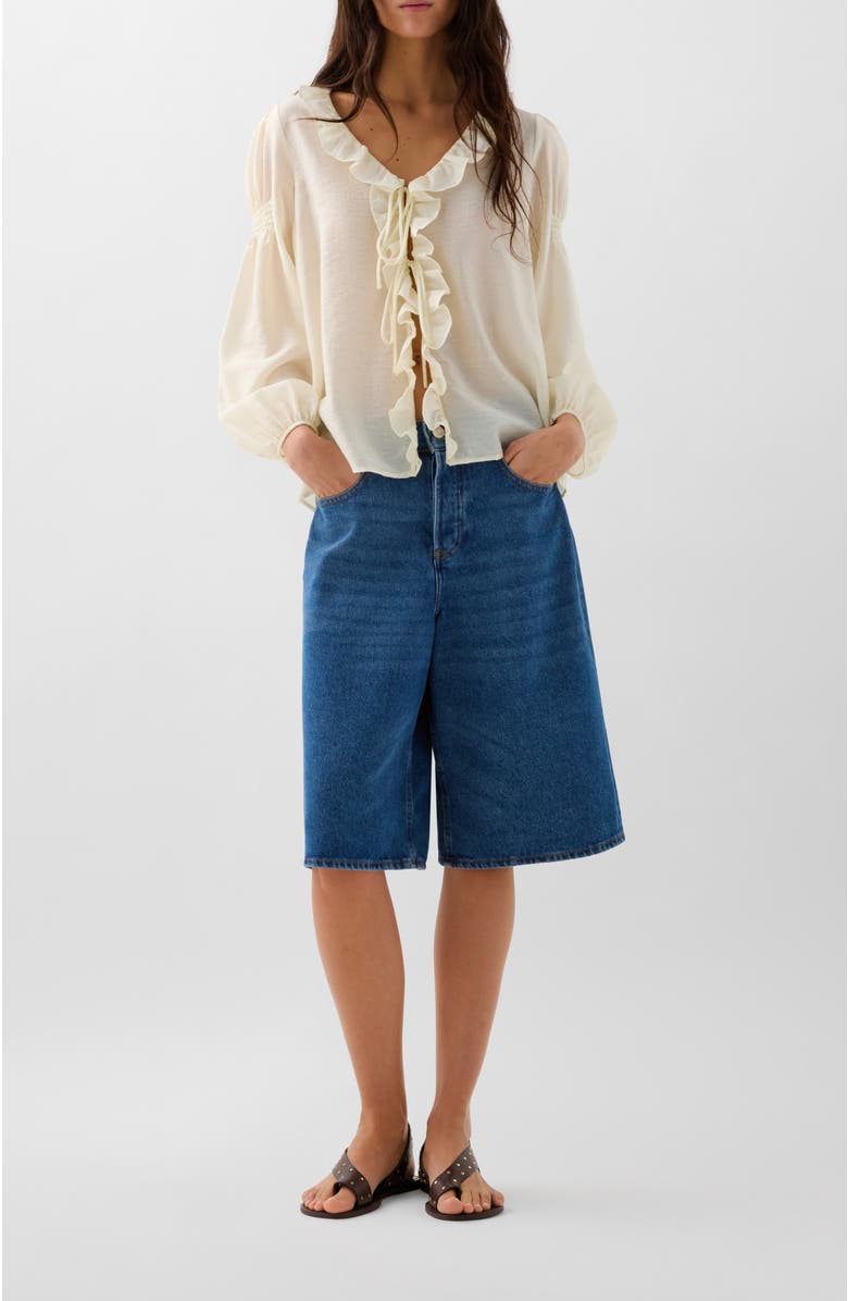 Scalpers Stars Shirt, Alternate, color, Ecru