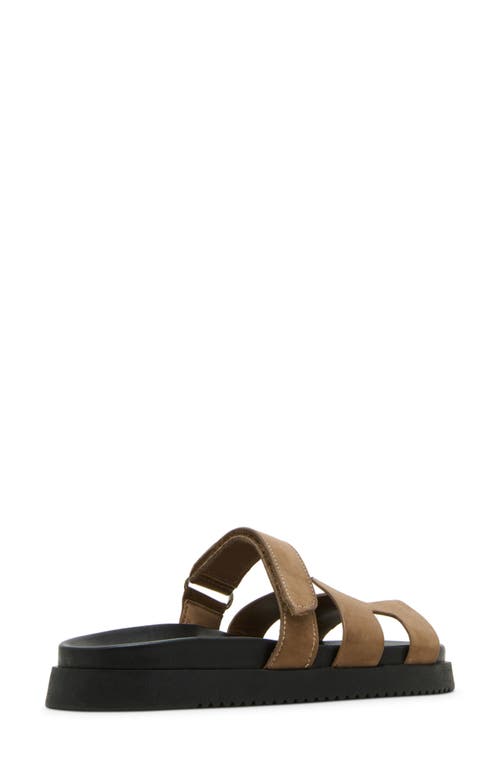Steve Madden Mayven Flatform Slide Sandal In Brown
