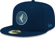 New Era Youth New Era Navy Minnesota Timberwolves Official Team Color 59FIFTY Fitted Hat