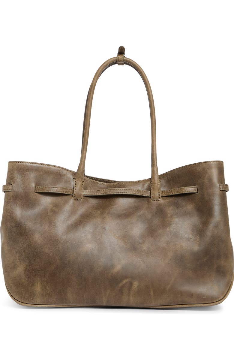 MARGESHERWOOD Grandma Large Buckle Suede Shoulder Bag, Alternate, color, Etoffe Pull-Up
