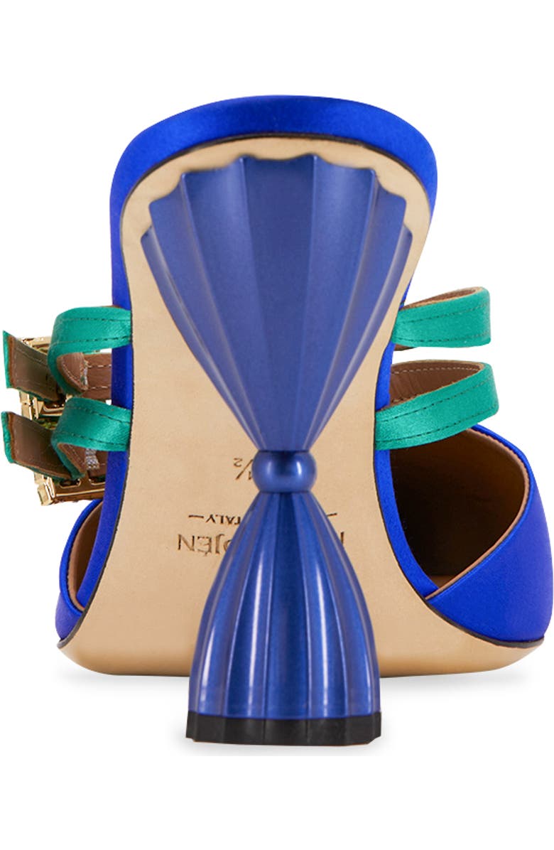 INOLA OJÉN Lolita Pointy Toe Crystal Mule, Alternate, color, Peacock