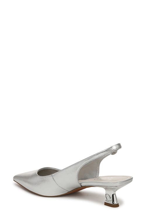 Franco Sarto Jaden Pointed Toe Slingback Pump In Silver