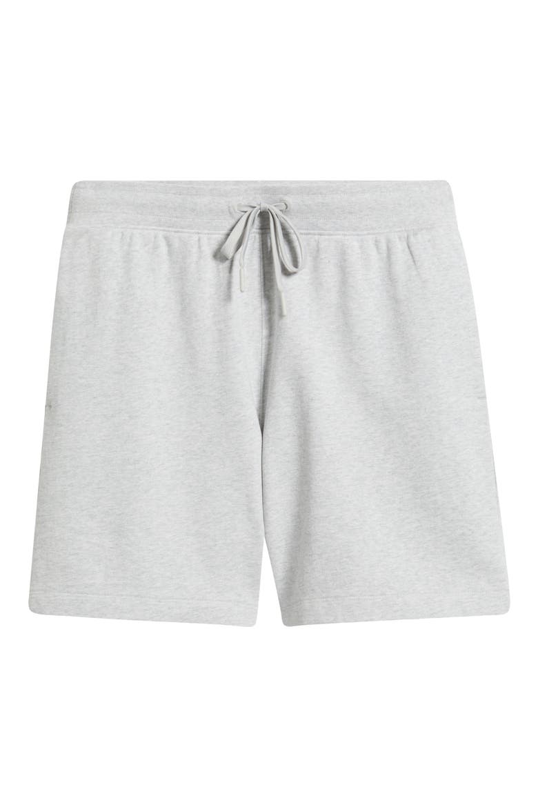 7-Inch Cotton French Terry Drawstring Shorts, Alternate, color, GREY LUNAR HEATHER