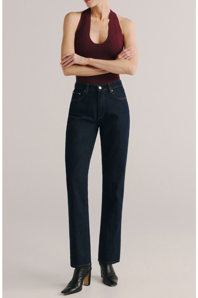 Cate High Waist Straight Leg Jeans, Alternate, color, HARVEST MOON