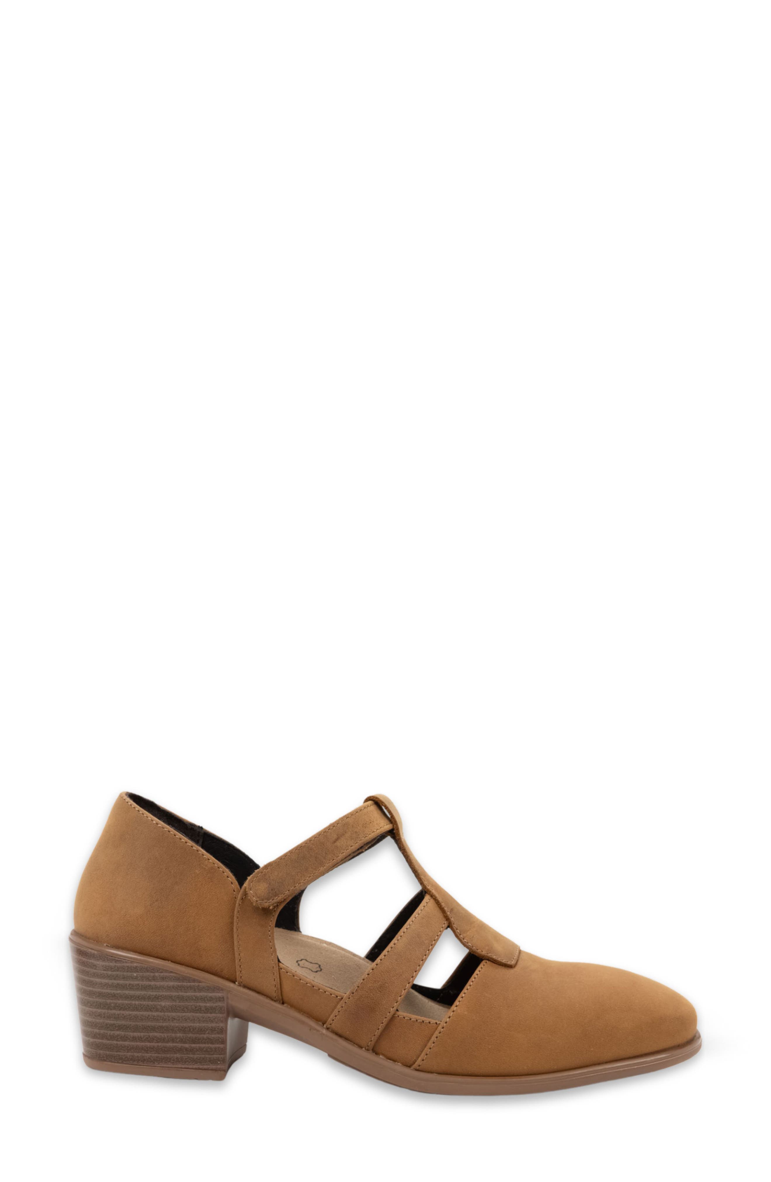 Authentic T-Strap Pump, Alternate, color, TAWNY LEATHER