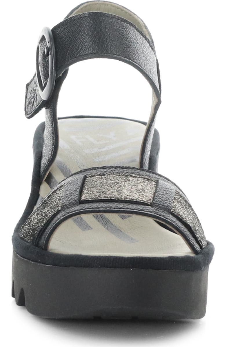 Fly London Beik Ankle Strap Platform Wedge Sandal, Alternate, color,