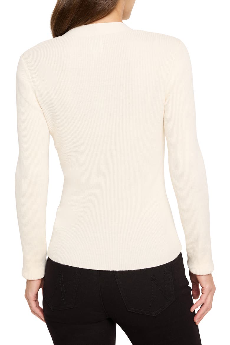 Toggle Accent Rib Cardigan, Alternate, color, CLASSIC CREAM
