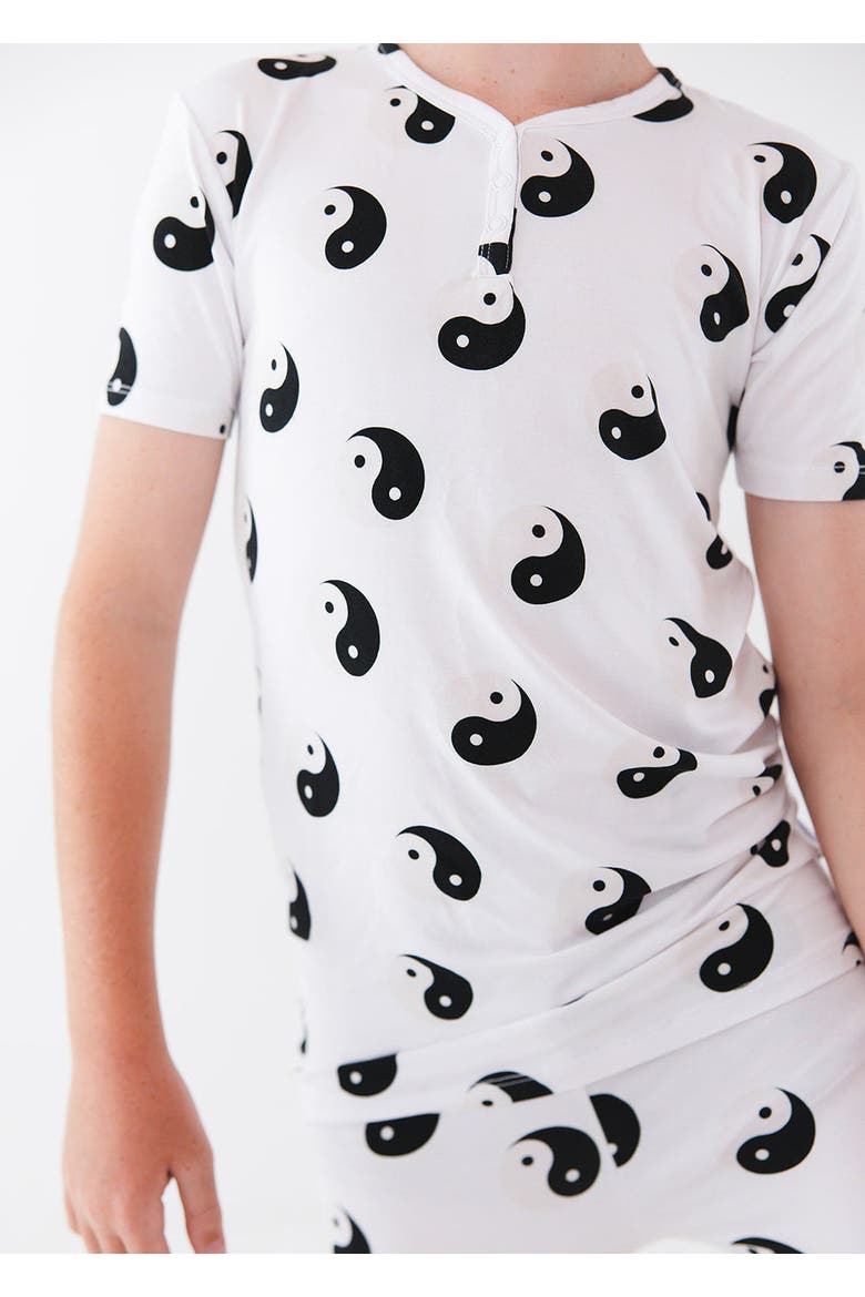Yin & Yang Pajama Set, Alternate, color, White