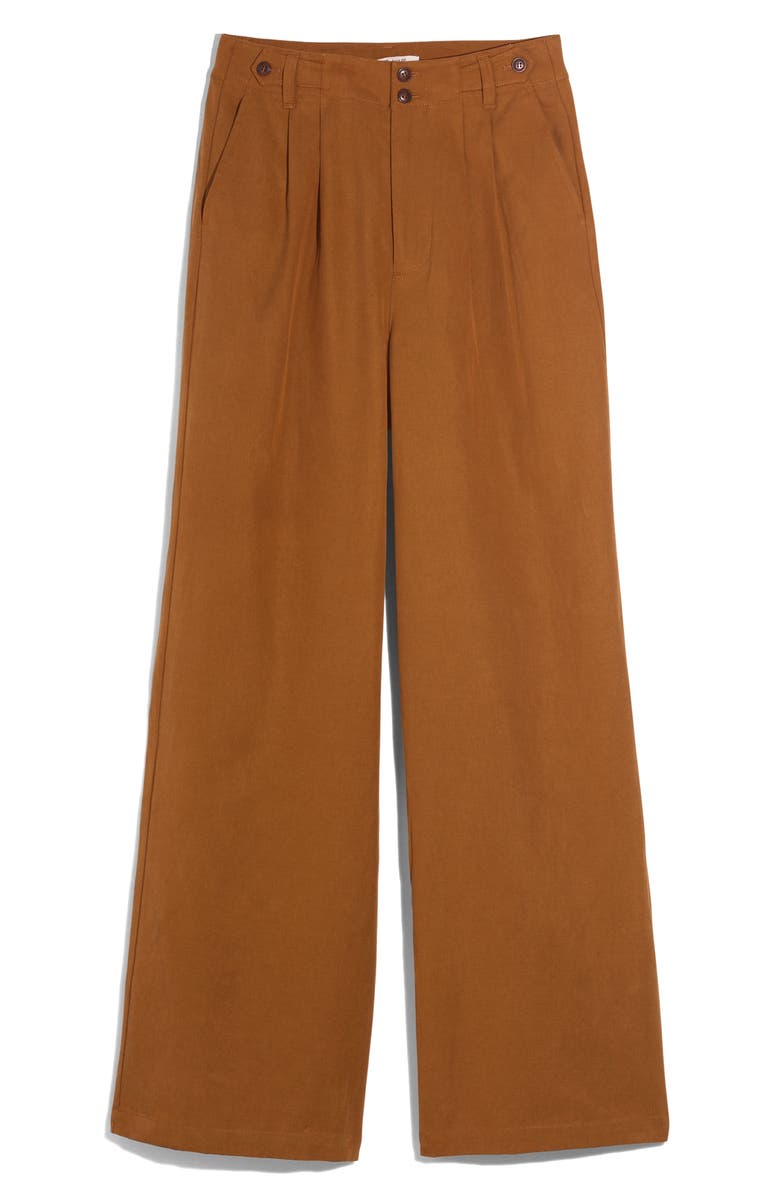 Madewell Harlow Wide Leg Pants, Alternate, color, Acorn