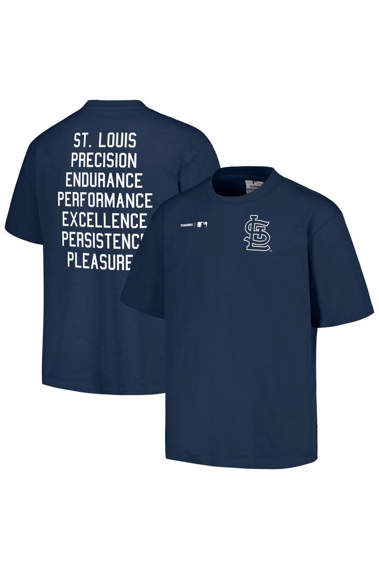 Men's PLEASURES  Navy St. Louis Cardinals Precision T-Shirt, Main, color, Navy