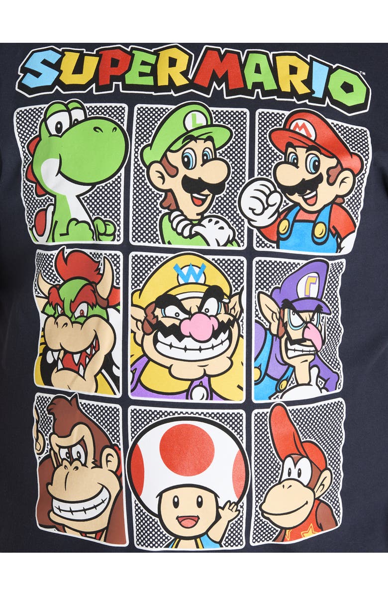 True Nation by DXL Big & Tall Mario Kart Party Pals Graphic Tee, Alternate, color, Navy