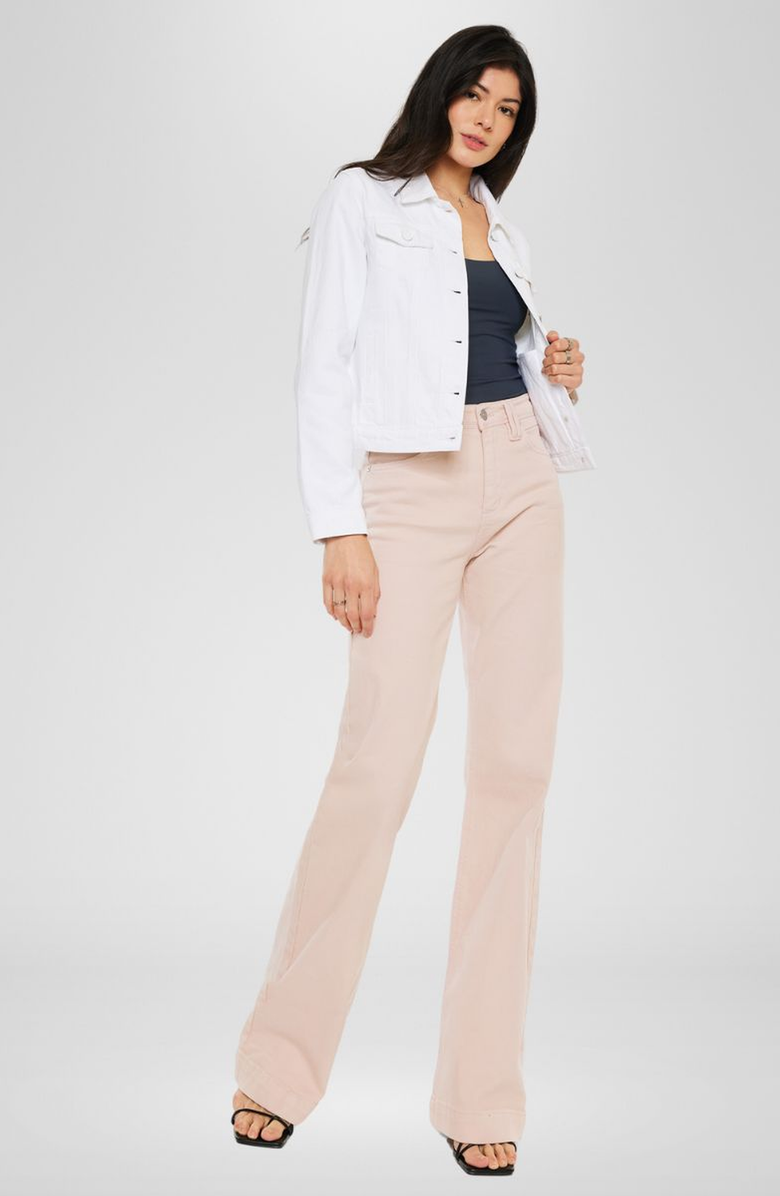 KanCan Delora Denim Jacket, Alternate, color, White