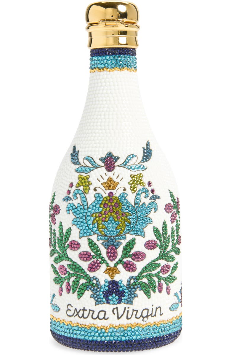 JUDITH LEIBER COUTURE Crystal Bottle Handbag, Alternate, color, Champagne Chalk Multi