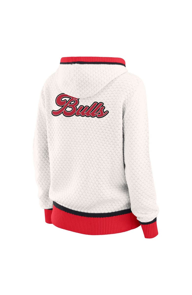 WEAR by Erin Andrews Women's WEAR by Erin Andrews White Chicago Bulls Plus Size Hoodie Sweater, Alternate, color, White