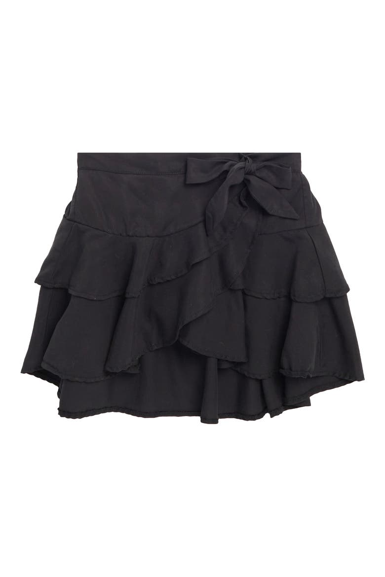 Kids' Tiered Skirt, Main, color, BLACK