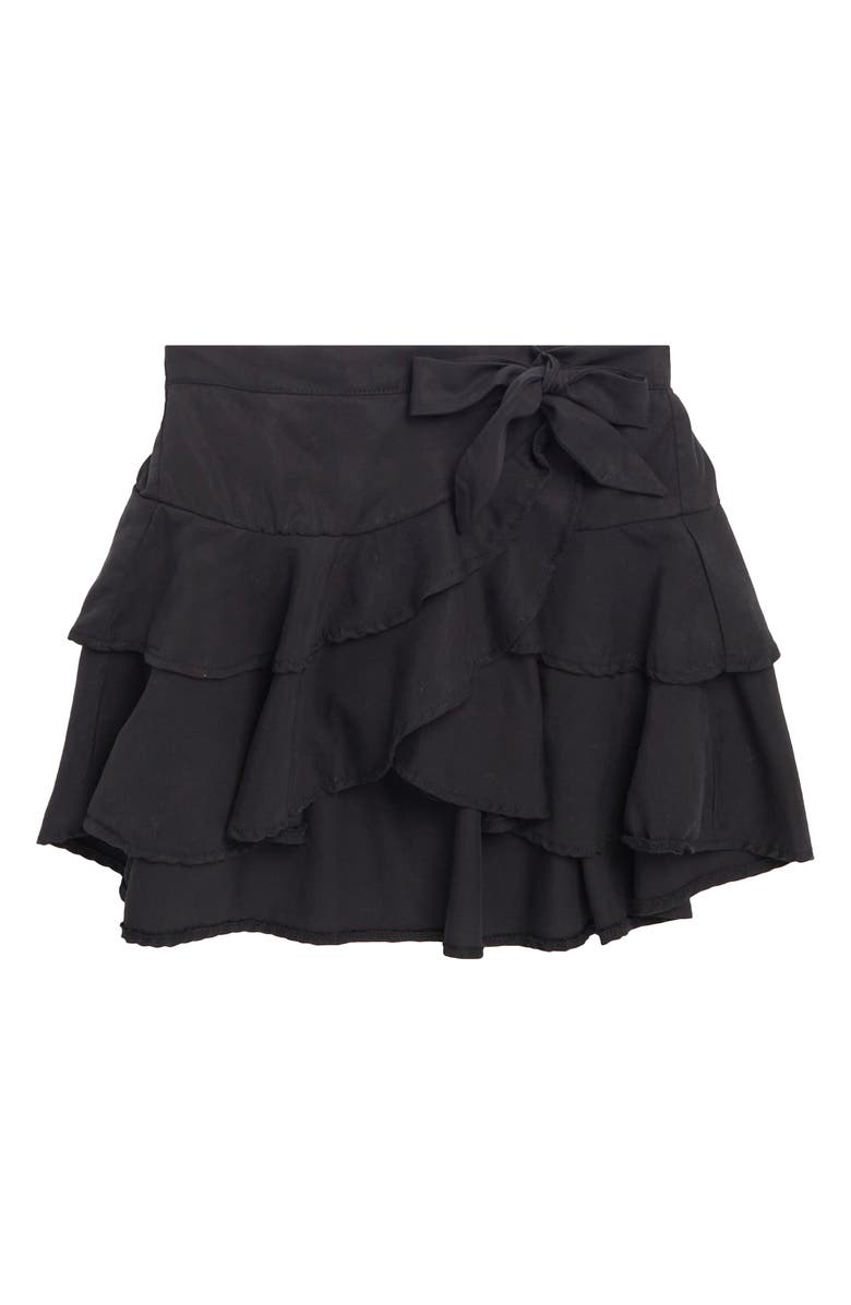Tractr Kids' Tiered Skirt, Main, color, Black