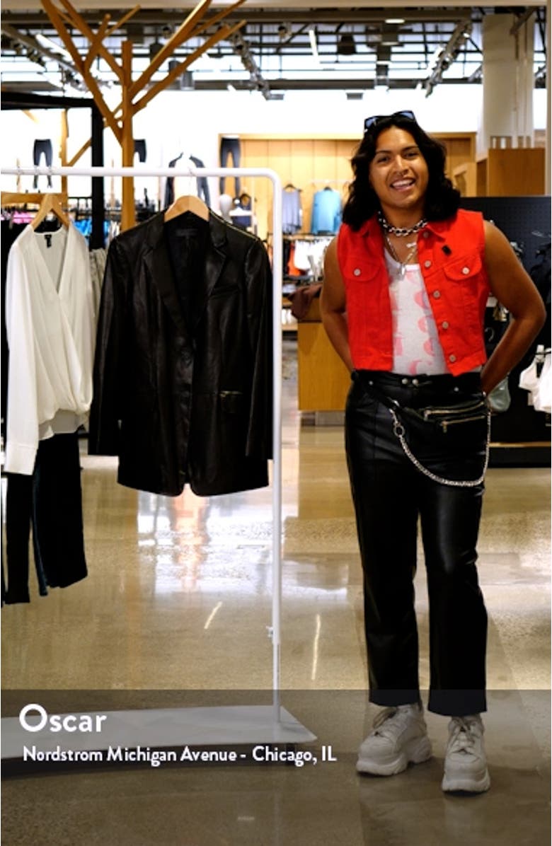 ICONS Charles Leather Blazer, sales video thumbnail