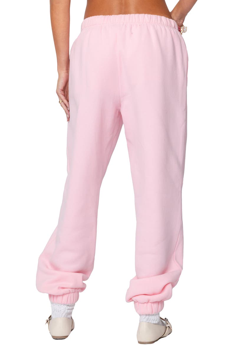 EDIKTED Clark Oversize Sweatpants, Alternate, color, Light-Pink