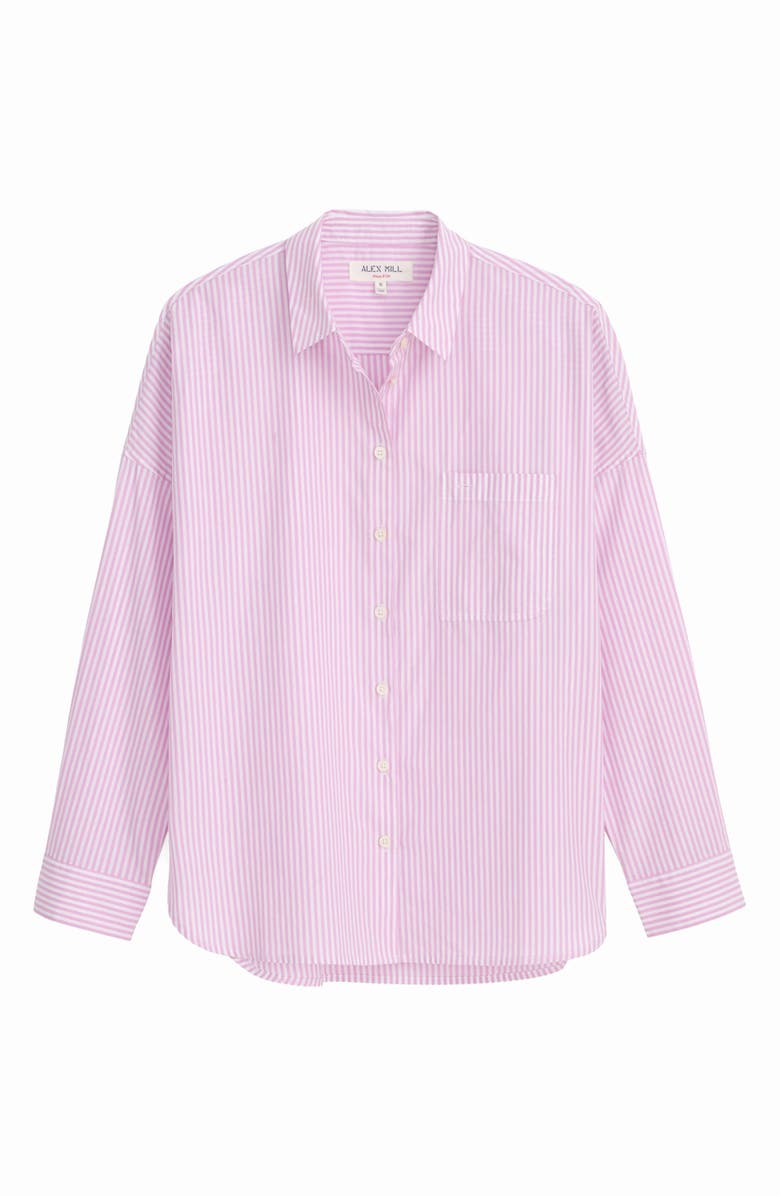 Alex Mill Jo Stripe Shirt, Alternate, color, Lavender/ White