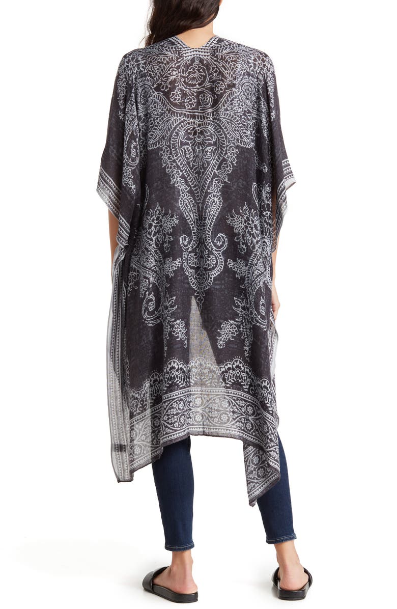 Melrose and Market Melrose & Market Printed Ruana, Alternate, color,