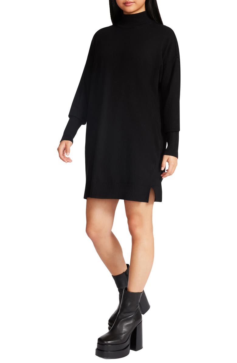 Steve Madden Rosie Mock Neck Long Sleeve Sweater Dress, Alternate, color,