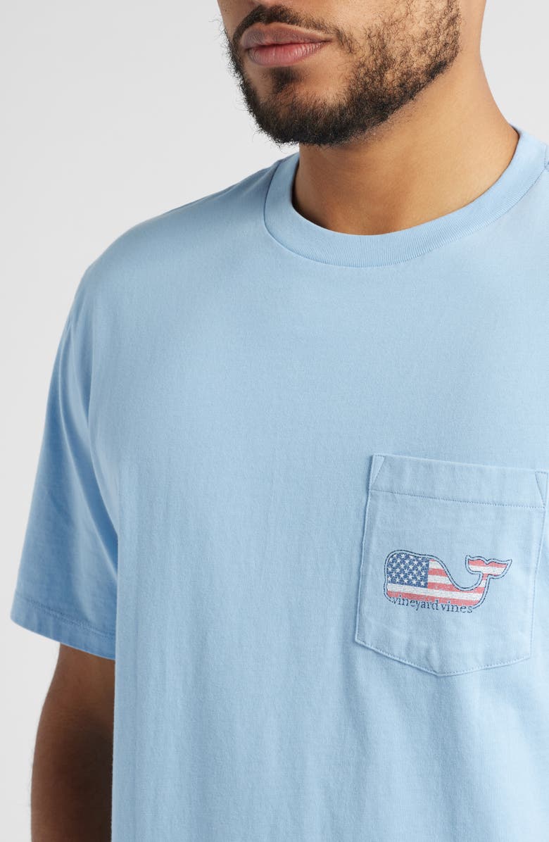 vineyard vines Men's Whale Pocket T-Shirt, Alternate, color, Jake Blue