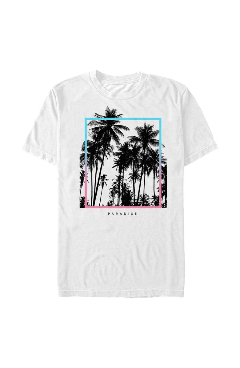 Lost Gods Men's Lost Gods Tropical Paradise Frame Graphic T-Shirt, Main, color, White
