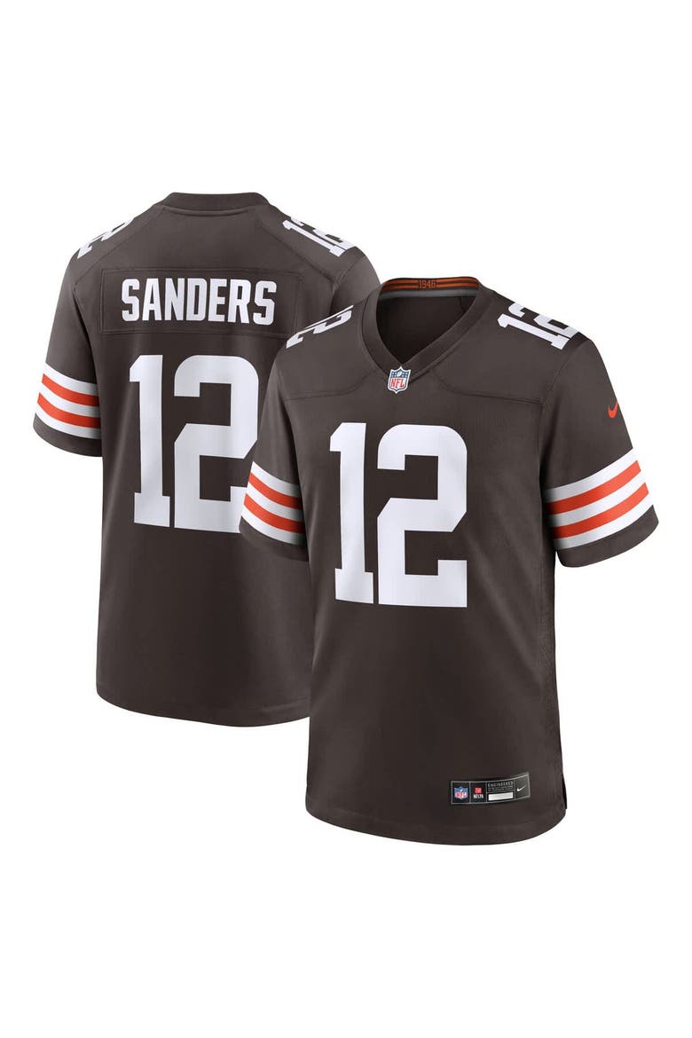 Men's Nike Shedeur Sanders Brown Cleveland Browns 2025 NFL Draft Game Jersey, Main, color, Brown