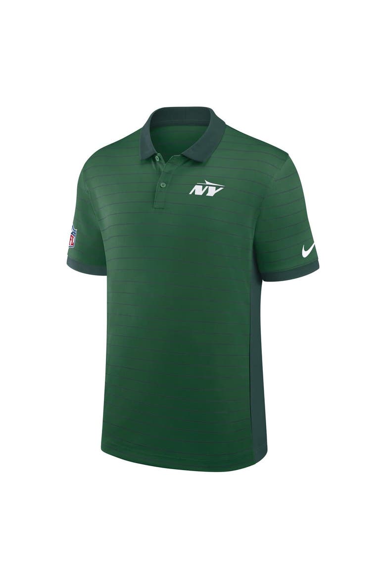 Men's Nike Green New York Jets Sideline Victory Stripe Performance Polo, Alternate, color, Green