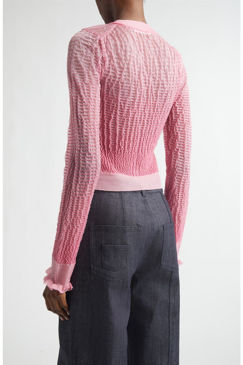 CBcorali Sheer Knit Crop Top, Alternate, color, PINK SHEER SUMMER KNIT