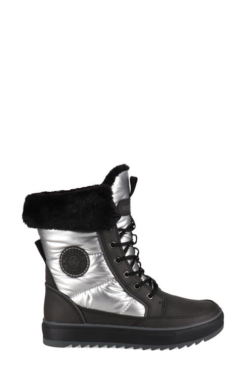 Aquatherm By Santana Canada Minden Metallic Faux Fur Lined Lace-up Boot In Multi