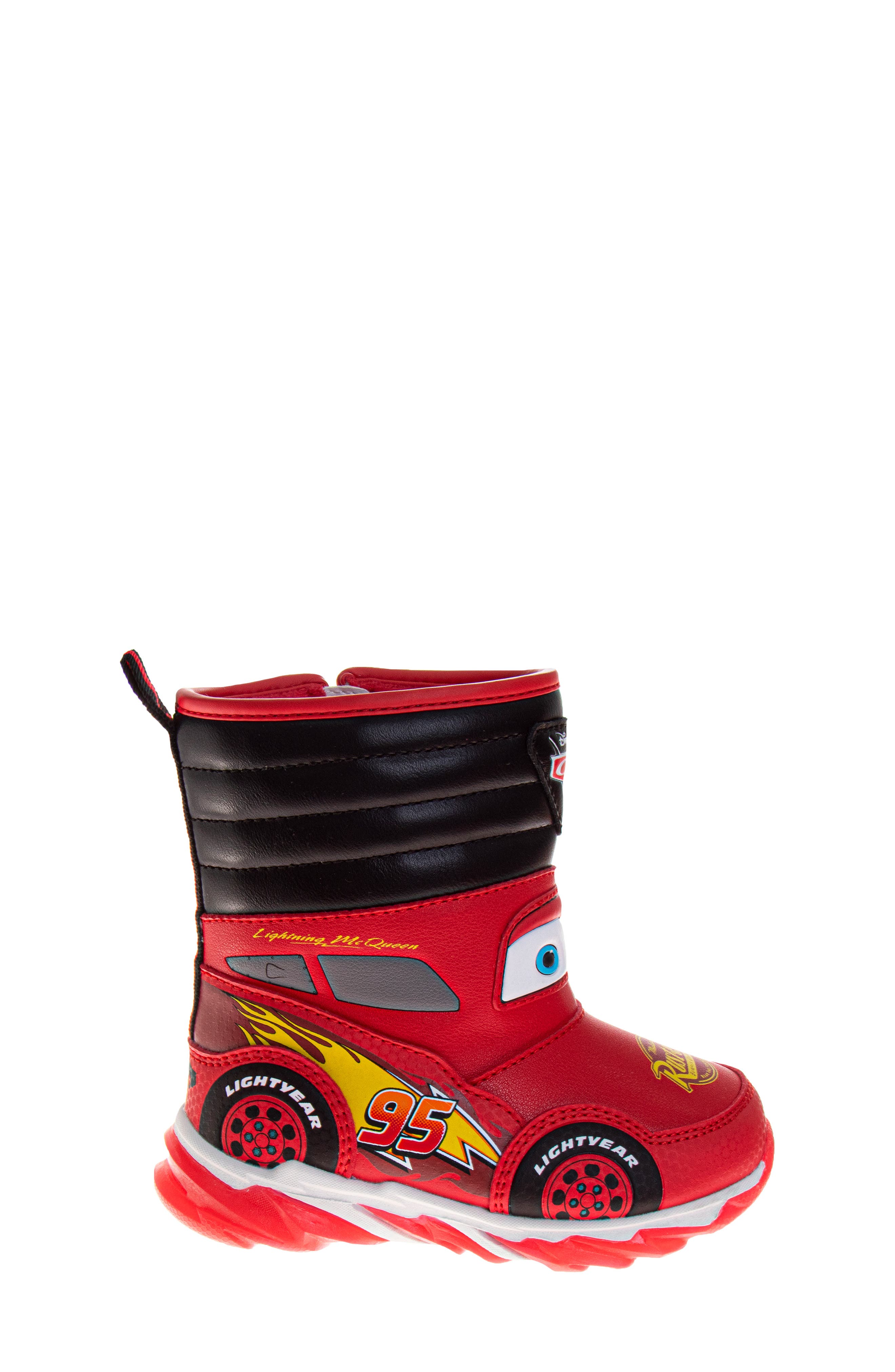 JOSMO x Disney Kids' Cars Snow Boot, Alternate, color, Red