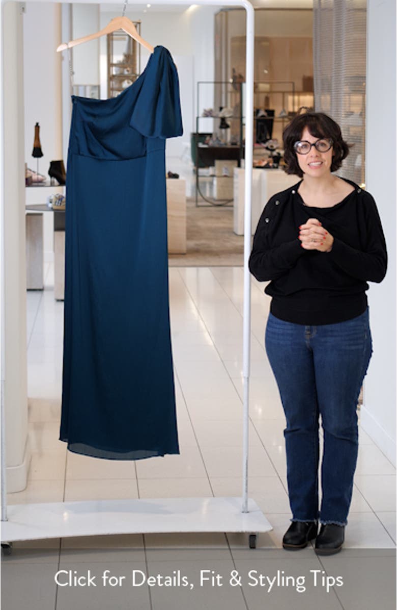 Chelsea One-Shoulder Gown, sales video thumbnail