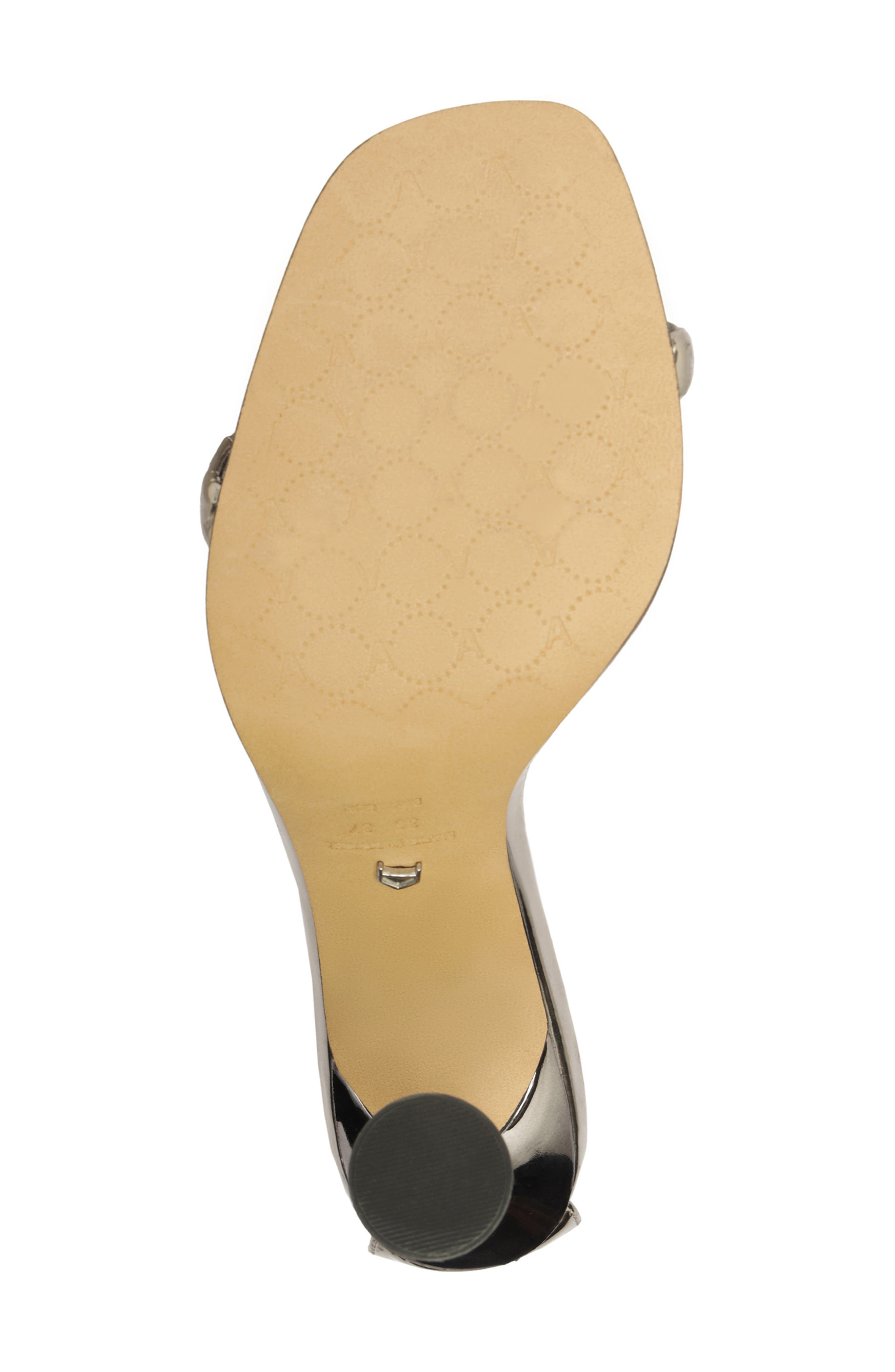 Arezzo Lea Ankle Strap Sandal, Alternate, color, Prata Velho