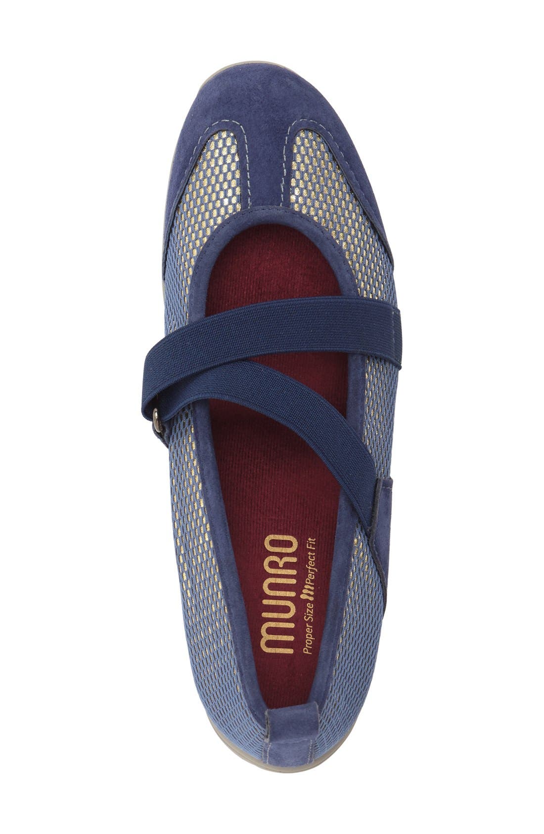 'Zip' Mary Jane Flat, Alternate, color, BLUE COMBO