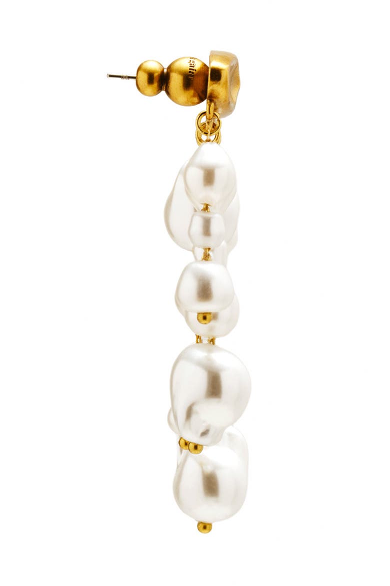 Shiva Imitation Pearl Drop Earrings, Alternate, color, PEARL