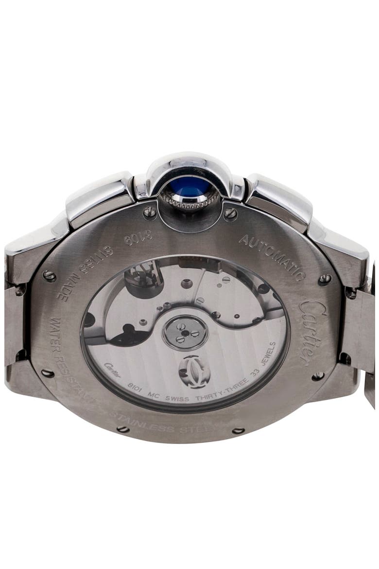 Cartier Preowned Ballon Bleu Bracelet Watch, 47mm, Alternate, color, SILVER