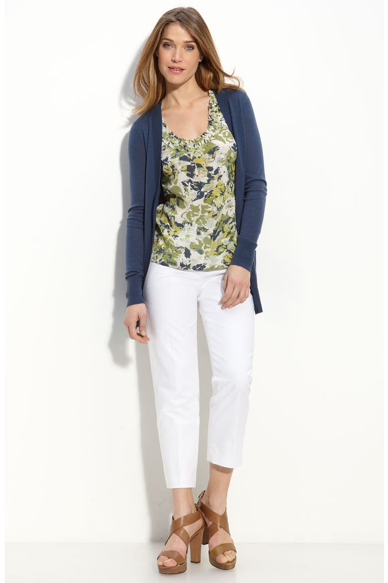 Long-sleeve Boyfriend Cardigan, Alternate, color, BLACK