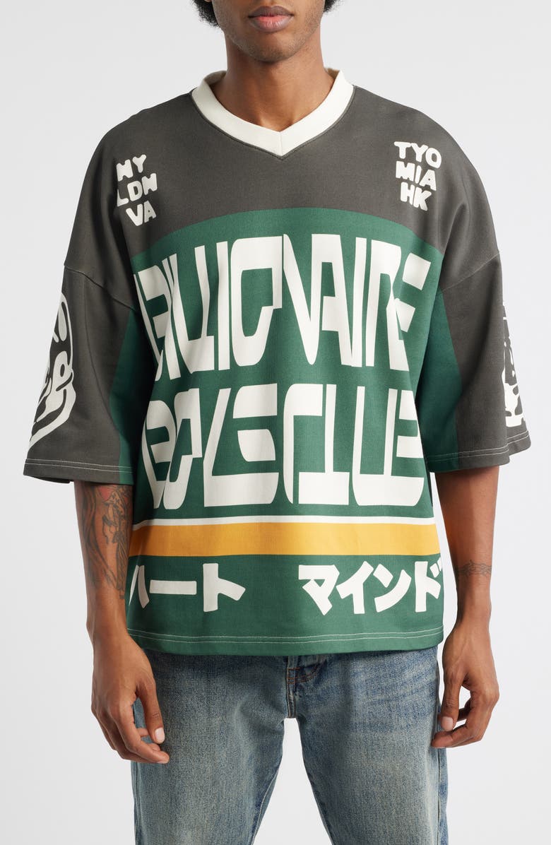 Billionaire Boys Club Blitz Jersey Knit Pullover, Main, color, Eden