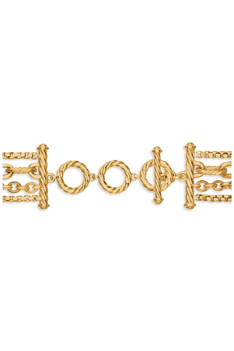 DY Madison® Pearl Multi Row Chain Necklace in 18K Yellow Gold with Pearls, Alternate, color, 18K YELLOW GOLD