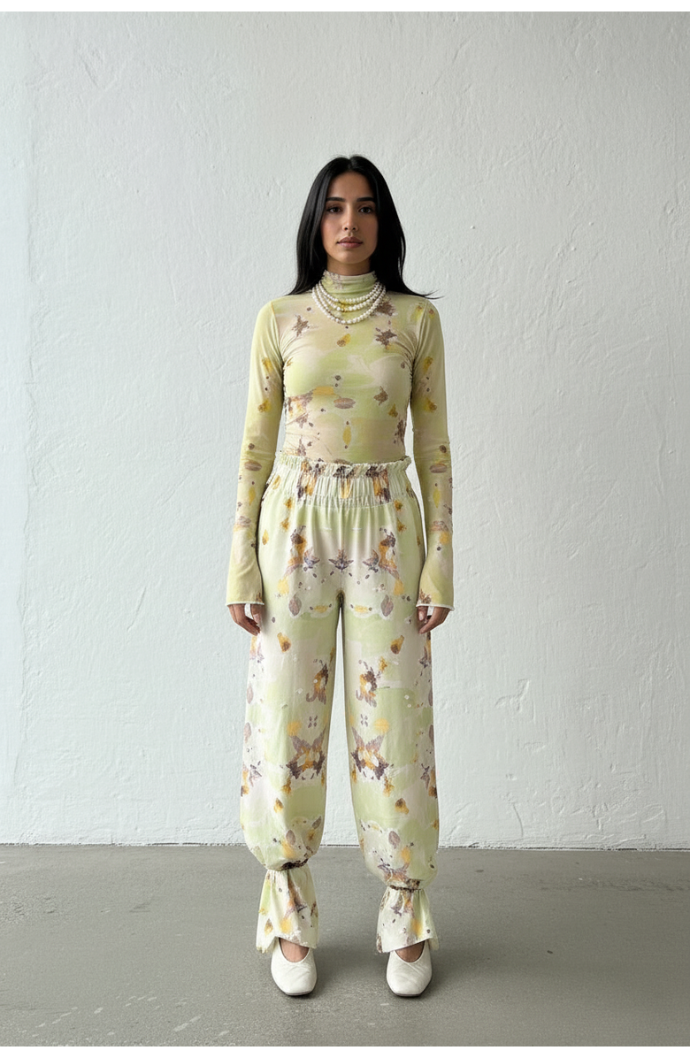 San Malo Lara Mesh Top, Alternate, color, Green